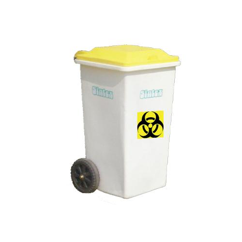 Sintex Wheels Plastic Waste Bin,Height-900 mm, 90 Ltr, 9-05 (Yellow)