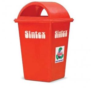 Sintex Plastic Waste Rectangular Bin,900 mm, 100 Ltr, GBR 10-01 (Red)