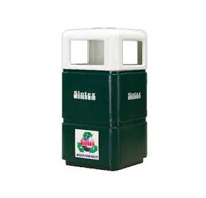 Sintex LBS Plastic Square Litter Bin,56x56x33 Inch, 110 Ltr, LBS 11-01 (Green)