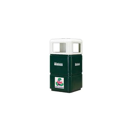 Sintex LBS Plastic Square Litter Bin,56x56x33 Inch, 110 Ltr, LBS 11-01 (Green)