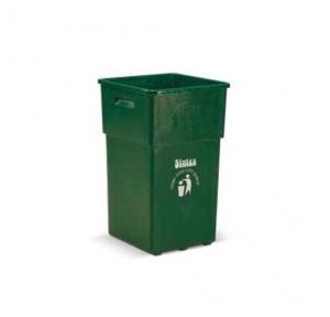 Sintex GBB Plastic Vertical Waste Bin With Flap Lid, 80 Ltr, GBB-08-03 (With handle) Green