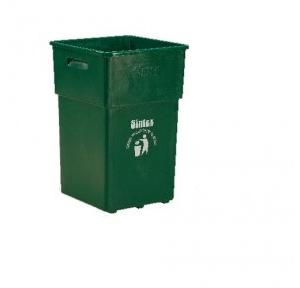 Sintex GBB Plastic Vertical Waste Bin With Flap Lid, 40 Ltr, GBB-04-01 (With handle) Green