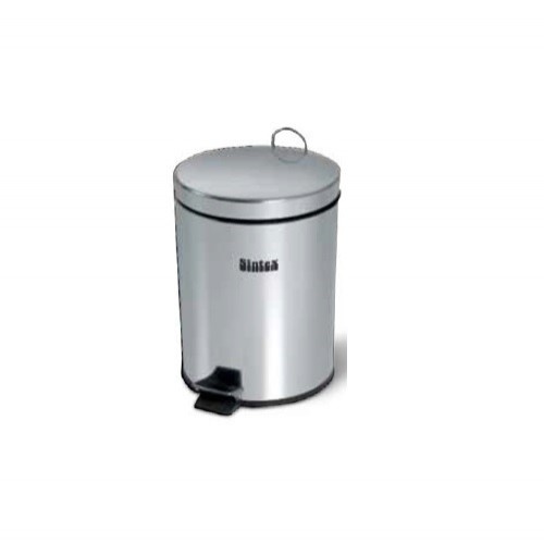 Sintex SSFB SS Kitchen Bin With Pedal (Utensils),10x14 Inch 19 Ltr, SSFTB-02-01 (Silver)