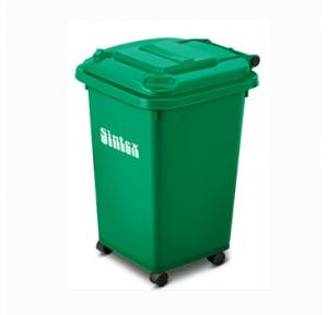 Sintex Dustbin GBRW 12-04 2 Rubber Wheels Green Plastic 120 Ltr 36x19x21 Inch
