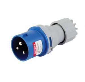 Havells 32A 2P+E Industrial Plug & Connector IP44, DHQBA63032