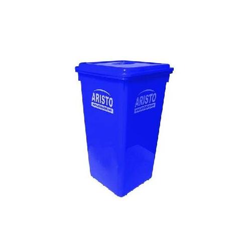 Aristo Plastic Storage Bucket With Flat Lid, 50x50x75, 110 Ltr