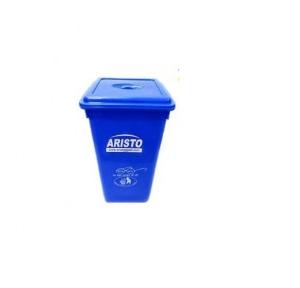 Aristo Plastic Storage Bucket With Flat Lid, 36x36x76 Cm, 60 Ltr