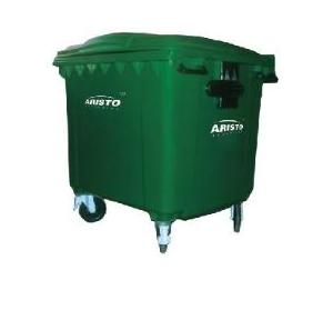 Aristo Wheels Plastic Waste Bin 4 Wheels,1335x770x1235 mm, 660 Ltr