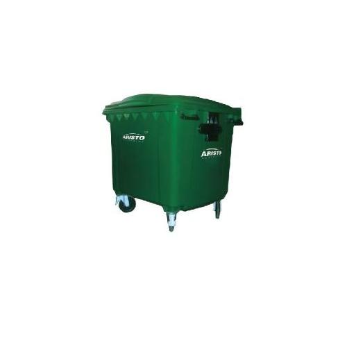 Aristo Wheels Plastic Waste Bin 4 Wheels,1335x770x1235 mm, 660 Ltr