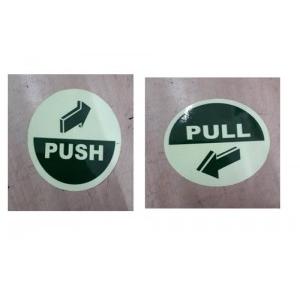 PUSH & PULL Sticker 4 Inch