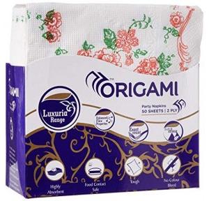 Origami Luxuria Printed Party Napkin (Table-Top)2 Ply, 32x32 Cm