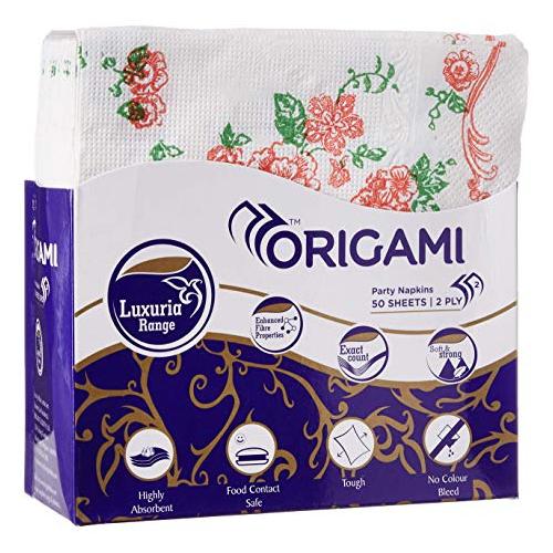 Origami Luxuria Printed Party Napkin (Table-Top)2 Ply, 32x32 Cm