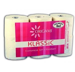 Origami Klassic Tissue Roll 6 in 1-180 Pulls x 2 Ply