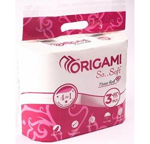 Origami So Soft Toilet Roll 4 in 1-340 Pulls x 3 Ply