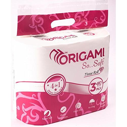 Origami So Soft Toilet Roll 4 in 1-340 Pulls x 3 Ply