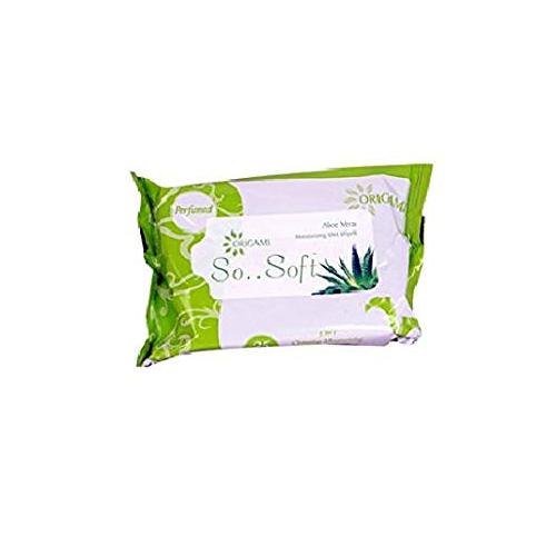 Origami So Soft Wet Wipes-Aloe Vera 25 Pull, 15x20 Cm