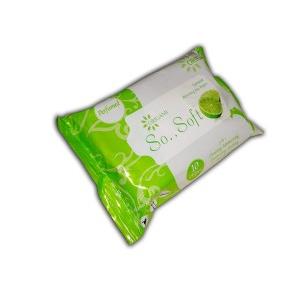 Origami So Soft Wet Wipes-Lemon 10 Pull, 15x20 Cm