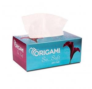 Origami So Soft Face Tissue 200 Pull x 2Ply, 20x20 Cm