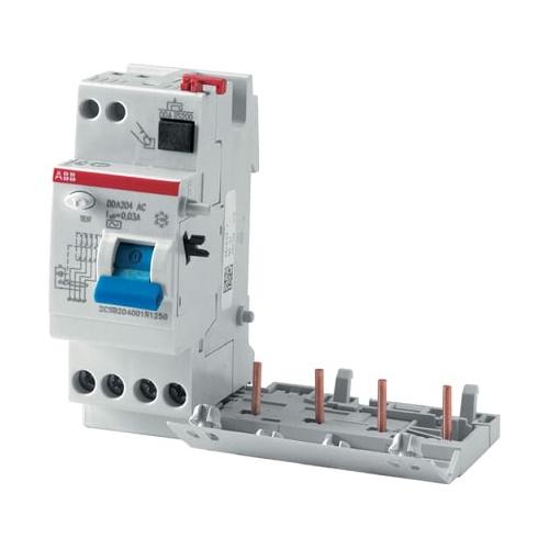 ABB RCCB With Overcurrent Protection Blocks DDA200 40A 4P 30mA, 2CSB204001R1400