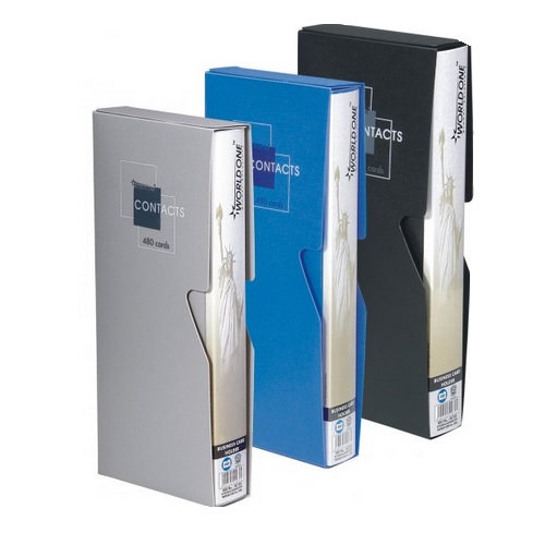Worldone BC100 Business Card Holder With Case, 120 Cards