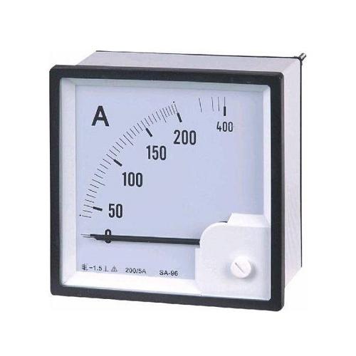 Unitech AC Analog Ammeter Moving Iron Type 0-400A, 96x96mm