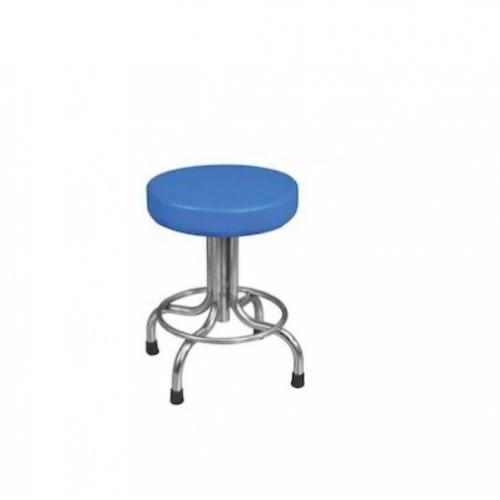 Carevel Patient Revolving Cushioned Stool SSS Frame Round 460-660mm, C-6405