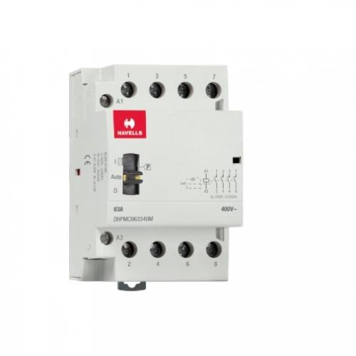 Havells Automatic Modular Contactors With Manual Override 63A 3NO 4P, DHPMC063340M