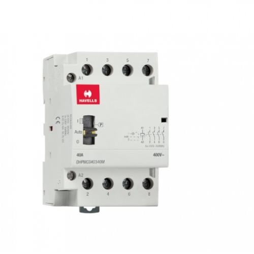 Havells Automatic Modular Contactors With Manual Override 40A 3NO 4P, DHPMC040340M
