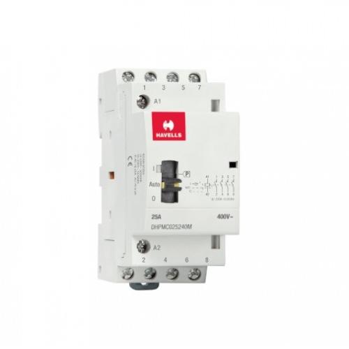 Havells Automatic Modular Contactors With Manual Override 25A NO 4P, DHPMC025240M