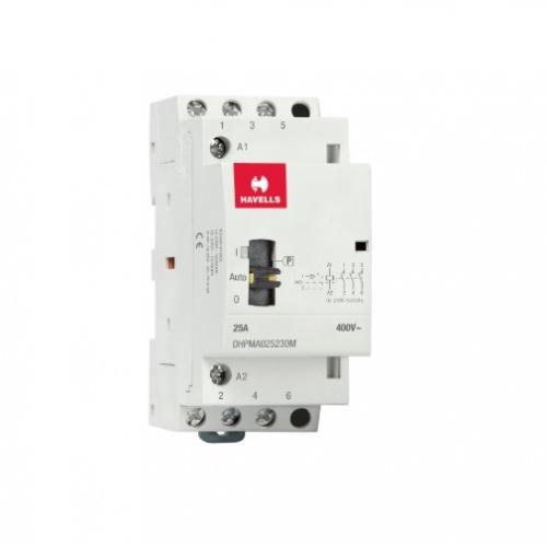 Havells Automatic Modular Contactor With Manual Override 25A 3NO 3P, DHPMA025230M
