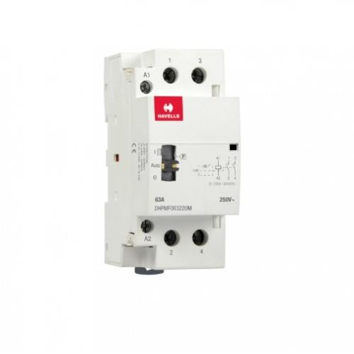 Havells Automatic Modular Contactor With Manual Override 63A 2 NO 2P, DHPMF063220M