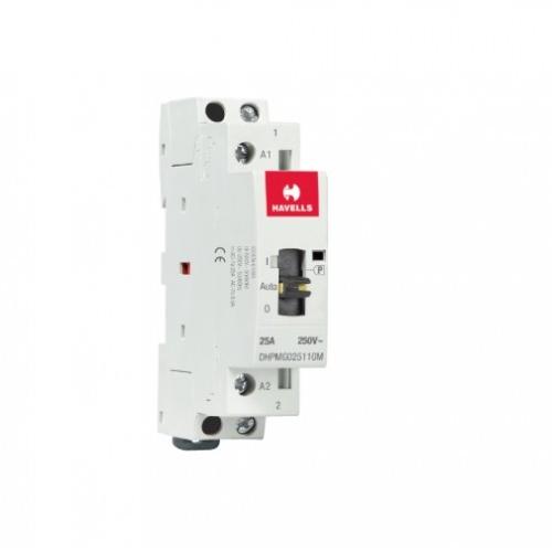 Havells Automatic Modular Contactors With Manual Override 25A 1NO 1P, DHPMG025110M