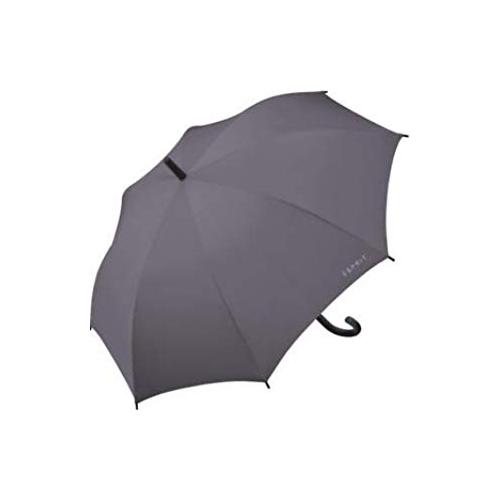 Esprit Long Handle Umbrella With UV Coating, Length: 86cm (Grey)