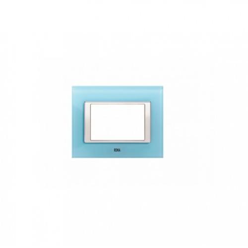 Anchor Roma Urban Clear Aqua Blue Cover Plate 1M, 66901GAB (Aqua Blue)