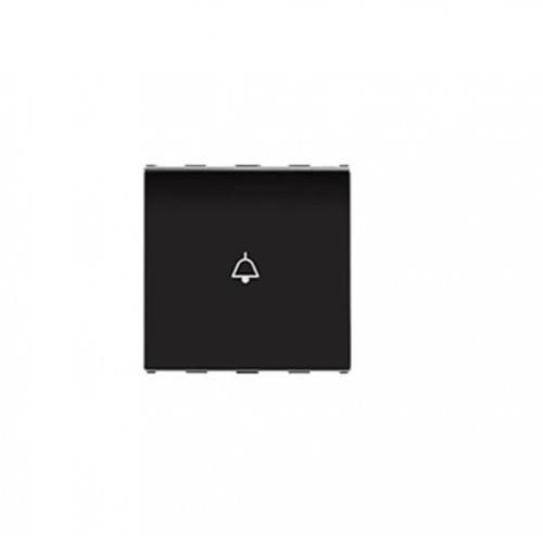 Anchor Roma Urban Bell Push Switch With Indicator 10A 2M, 66233B (Black)