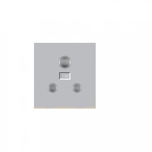 Anchor Roma Classic Socket 6A 3 Pin, 21102S (Grey)