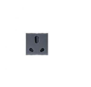 Anchor Penta Twin Socket 6/16A 2M, 65266B (Black)