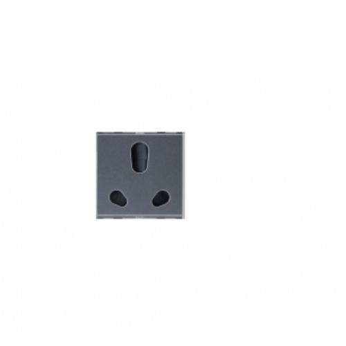 Anchor Penta Twin Socket 6/16A 2M, 65266B (Black)