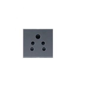 Anchor Penta (With Shutter) 6A 2 in 1 Socket 2M, 65222B (Black)