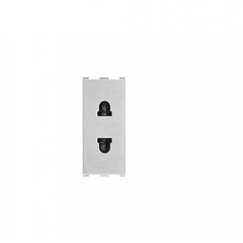 Anchor Roma Urban Uro Socket 6A 2 Pin 1M, 66401S (Grey)