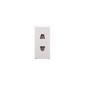 Anchor Roma Urban Uro Socket 6A 2 Pin 1M, 66401 (White)