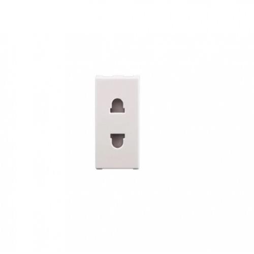 Anchor Roma Urban Uro Socket 6A 2 Pin 1M, 66401 (White)