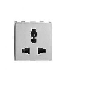 Anchor Roma Urban Combi Socket for all Pins 6A/10A/13A 2M, 66407S (Grey)