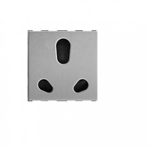 Anchor Roma Urban Twin Socket 6A/16A 2M, 66455S (Grey)