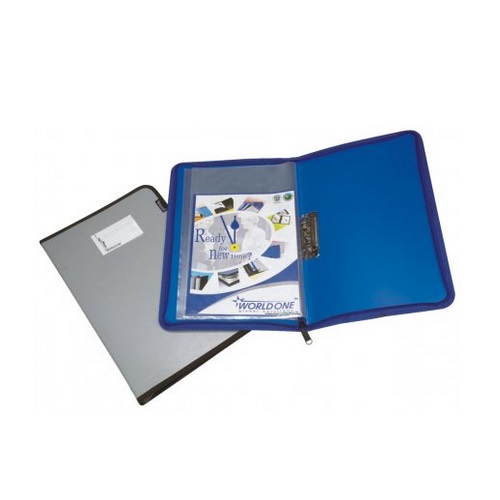 Worldone DB516 Zipper Display Book, 20 Pockets, Size B4