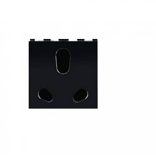 Anchor Roma Urban Twin Socket 6A/16A 2M, 66455B (Black)