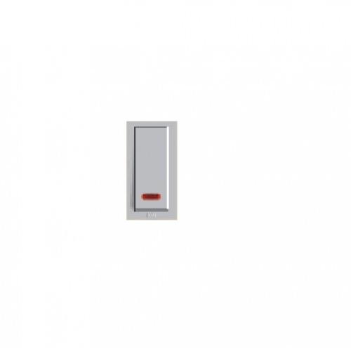 Anchor Roma Classic Way Switch With Neon 25A SP 1 Way, 22014S (Grey)