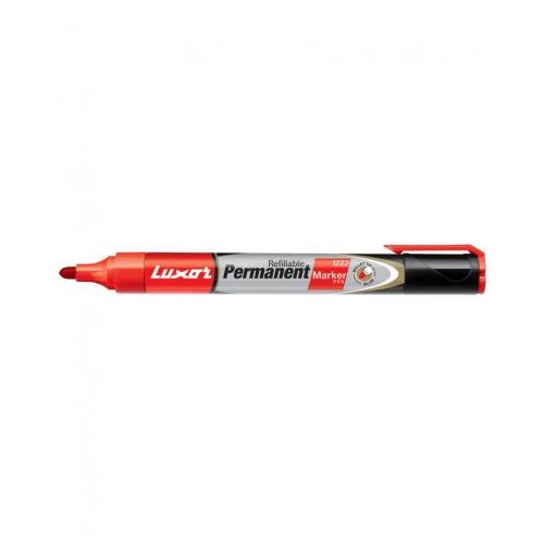 Luxor  Refillable Permanent Marker Pen 1222 (Red)