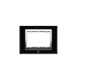 Anchor Roma Vetro Module Plate 8M Horizontal, 30384 GSB Space (Black)