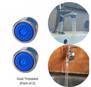 Neosystek Water Saving Aerator With Dual Threaded Sheel 3 LPM Shower Flow Tap Filter (Pack Of 2 Pcs)